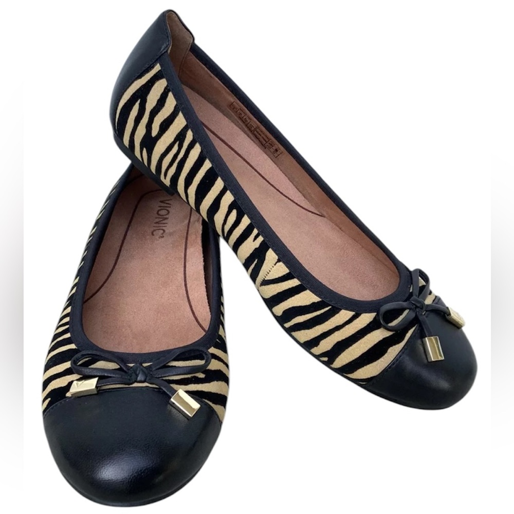 NWOT Vionic Spark Minna Tiger Ballet Flats